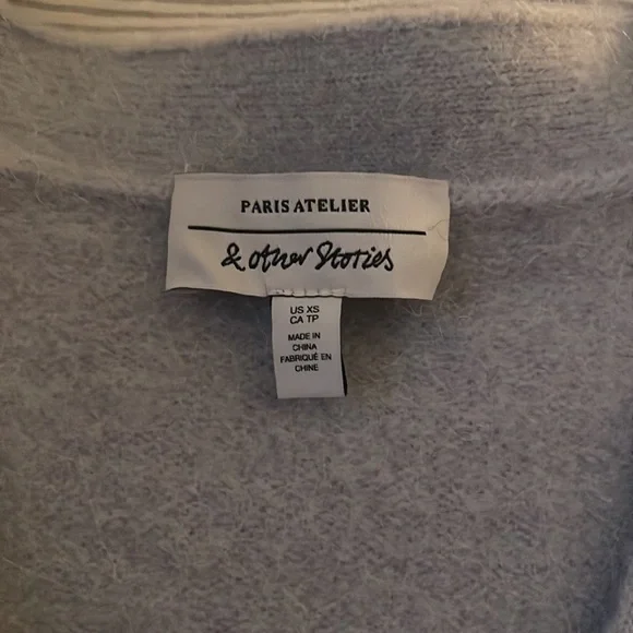 LIGHT BLUE &OTHERSTORIES CARDIGAN - Picture 2 of 3